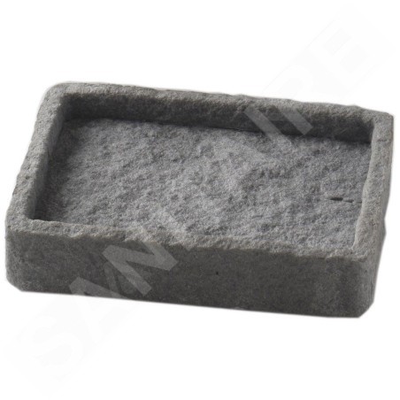 Sapho Gedy Aries - Porte-savon à poser, gris AR1108