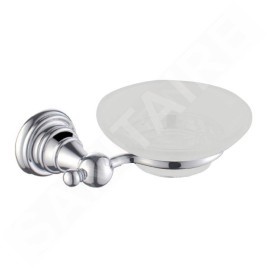 Sapho Diamond - Porte-savon avec support, verre/chrome 1317-02