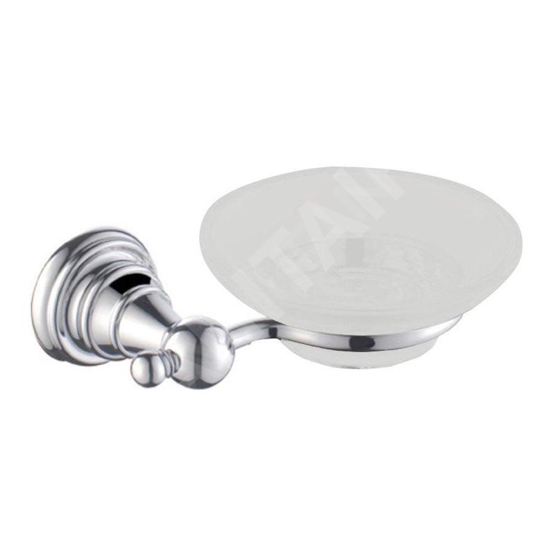 Sapho Diamond - Porte-savon avec support, verre/chrome 1317-02