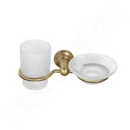Sapho Diamond - Porte-savon, verre, bronze 1318-04