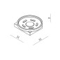 Sapho Quinny - Porte-savon, chrome QE512