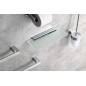 Sapho Accessoires - Tablette, longueur 300 mm, verre laiteux 22479