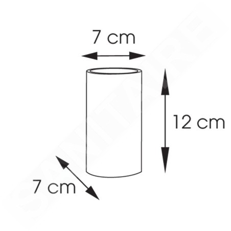Sapho Gedy Altea - Verre pour brosses à dents et dentifrice à poser, bambou AL9835