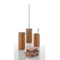 Sapho Gedy Altea - Verre pour brosses à dents et dentifrice à poser, bambou AL9835 Sapho Gedy Altea - Verre pour brosses à dents et dentifrice à poser, bambou AL9835