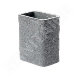Sapho Gedy Aries - Verre pour brosses à dents et dentifrice à poser, gris AR9808