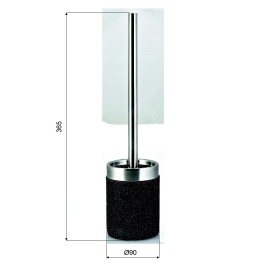 Sapho Ridder Stone - Brosse de toilette à poser, noir 22010410