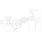 Sapho Diamond - Distributeur de savon 200 ml, bronze 1318-19