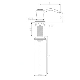 Sapho Accessoires - Distributeur de savon encastré, chrome SP002