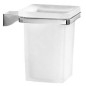 Sapho Gedy Glamour - Porte-brosse à dents, chrome/verre satiné 5710 Sapho Gedy Glamour - Porte-brosse à dents, chrome/verre satiné 5710