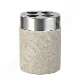 Sapho Ridder Stone - Verre pour brosse à dents, à poser, beige 22010211