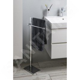 Sapho Accessoires de salle de bains Gedy - Support avec porte-serviettes, carré, chrome 783113