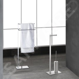 Sapho Accessoires de salle de bains Gedy - Support avec porte-serviettes, carré, chrome 783113