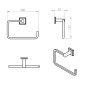 Sapho Gedy Colorado - Porte-serviettes, chrome 6970