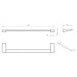 Sapho Gedy Glamour - Porte-serviettes, longueur 449 mm, chrome 572145