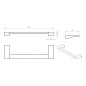 Sapho Gedy Glamour - Porte-serviettes, 300 mm, chrome 572130