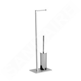 Sapho Accessoires de salle de bains Gedy - Porte-papier avec brosse de WC, chrome 783213