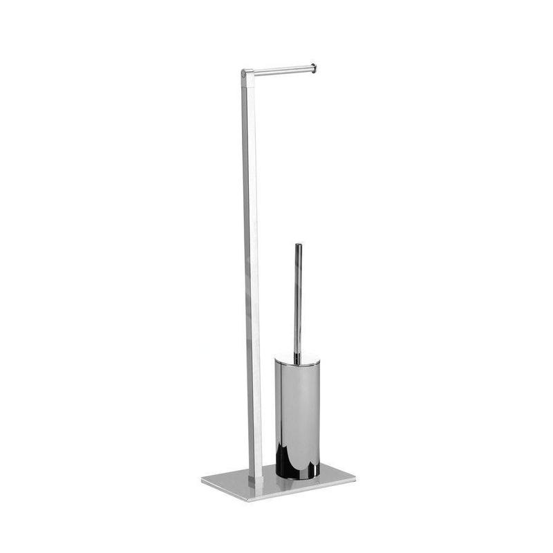 Sapho Accessoires de salle de bains Gedy - Porte-papier avec brosse de WC, chrome 783213