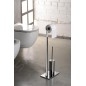 Sapho Accessoires de salle de bains Gedy - Porte-papier avec brosse de WC, chrome 783213