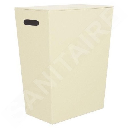 Sapho Eco Pelle - Panier à linge 430x260x480 mm, beige 2462CR