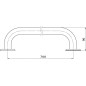 Novaservis Accessoires de salles de bain - Main courante droite 700 mm, blanche R6670,11 Novaservis Accessoires de salles de bain - Main courante droite 700 mm, blanche R6670,11