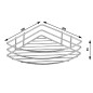 Aqualine Chrom Line - Tablette d'angle, chromée 37005