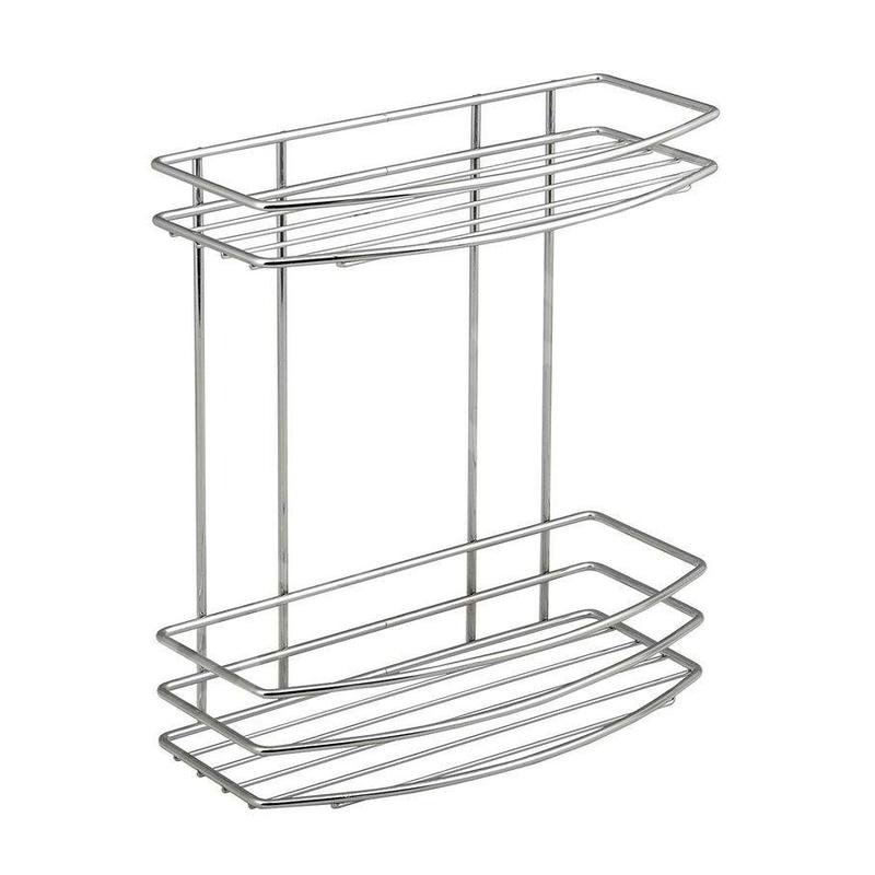 Aqualine Chrom Line - Double étagère en fil de fer, chromée 37014