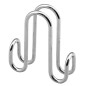 Aqualine Chrom Line - Double crochet de suspension, chromé 37030