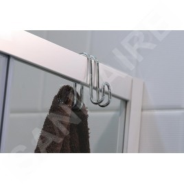 Aqualine Chrom Line - Double crochet de suspension, chromé 37030