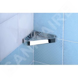 Sapho Gedy Smart - Étagère d'angle de douche 170x30x170 mm, chrome 3283