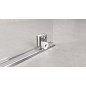 Polysan Modular Shower - Paroi de douche coulissante 1400 mm, avec coulisses, aluminium/verre clair MS5-140 Polysan Modular Shower - Paroi de douche coulissante 1400 mm, avec coulisses, aluminium/verre clair MS5-140