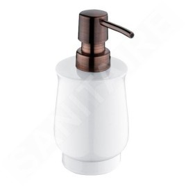 Nimco Lada - Distributeur de savon liquide, blanc/cuivre 1031LA-80