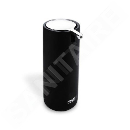 Nimco Omi - Distributeur de savon sur pied, céramique noire/chrome OM 16031-90