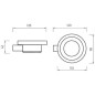 Nimco Bormo - Porte-savon, verre dépoli/chrome BR 11059W-26 Nimco Bormo - Porte-savon, verre dépoli/chrome BR 11059W-26