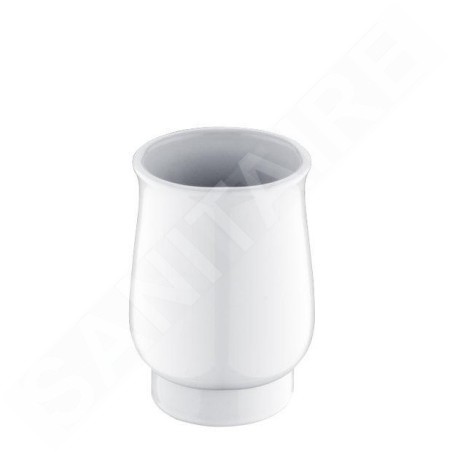Nimco Lada - Coupelle pour brosse à dents, blanche 1058LA