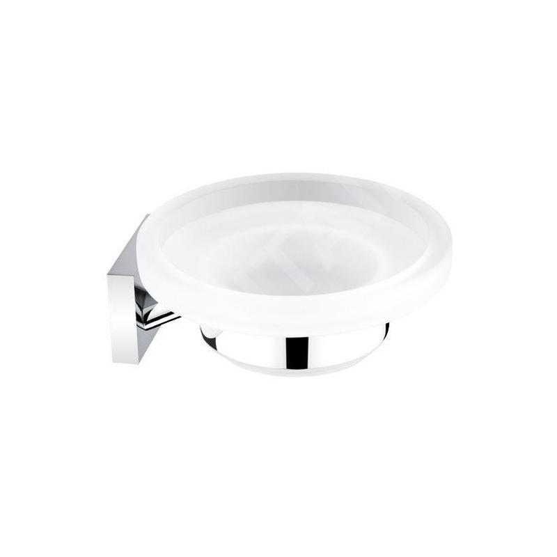 Nimco Keira - Porte-savon avec support, verre mat/chrome KE 22059W-26