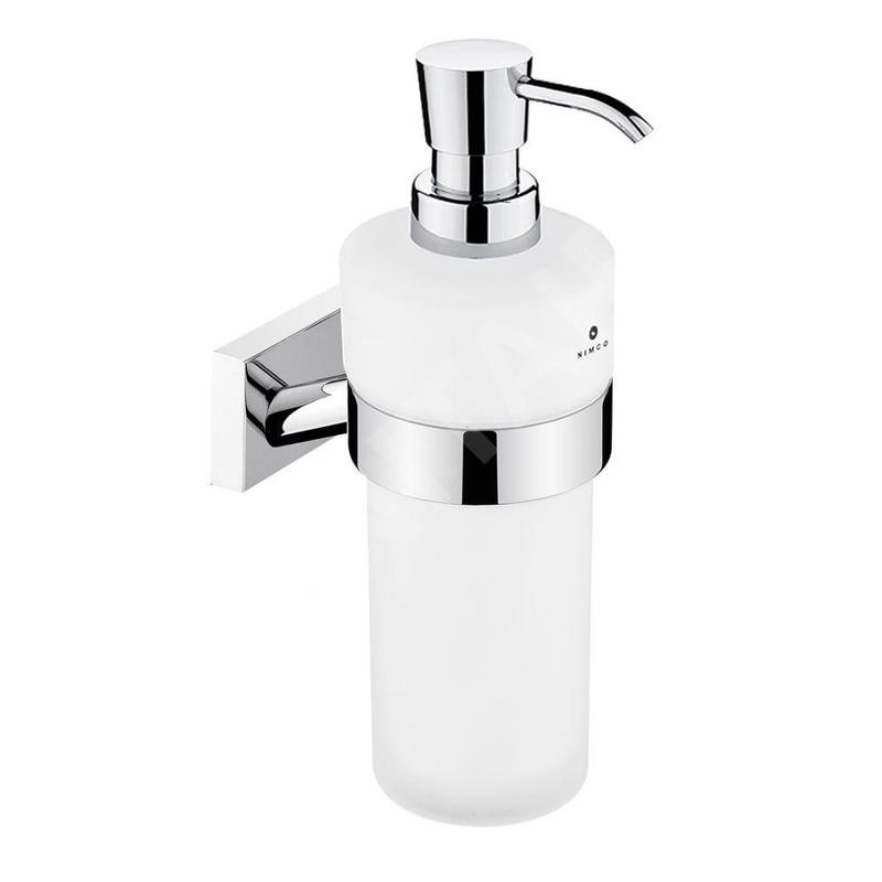 Nimco Keira - Distributeur de savon avec support, verre mat / chrome KE 22031W-26