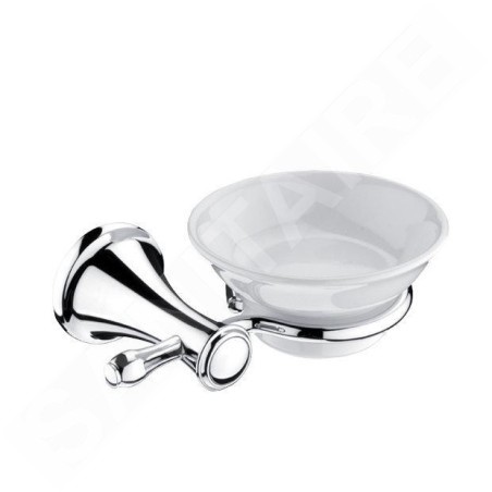 Nimco Lada - Support avec distributeur de savon, blanc/chrome LA 19059K-26