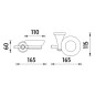 Nimco Lada - Support avec distributeur de savon, blanc/chrome LA 19059K-26