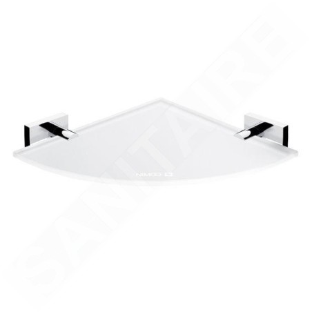 Nimco Keira - Tablette d'angle, verre dépoli/chrome KE 22091RB-26