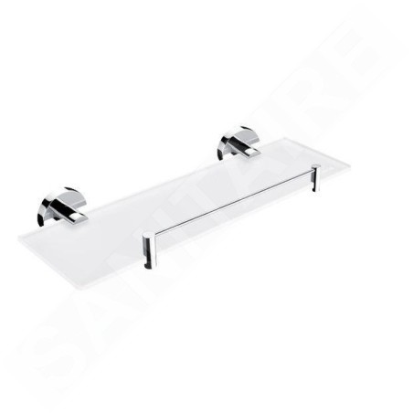 Nimco Unix - Tablette, longueur 400 mm, verre dépoli/chrome UN 13091BX-40-26