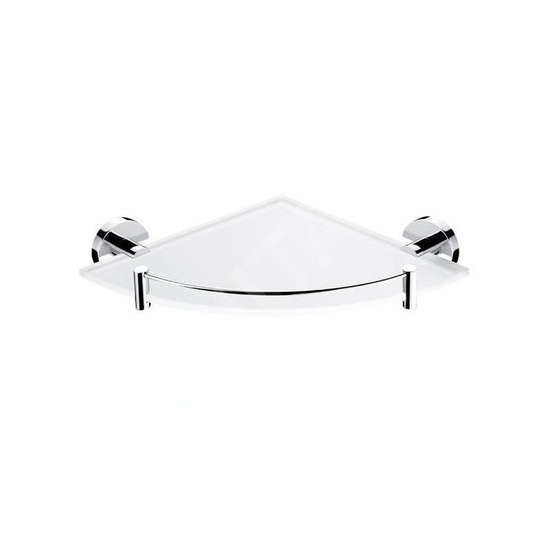 Nimco Unix - Tablette d'angle avec parc, verre dépoli/chrome UN 13091RBX-26