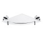 Nimco Unix - Tablette d'angle avec parc, verre dépoli/chrome UN 13091RBX-26