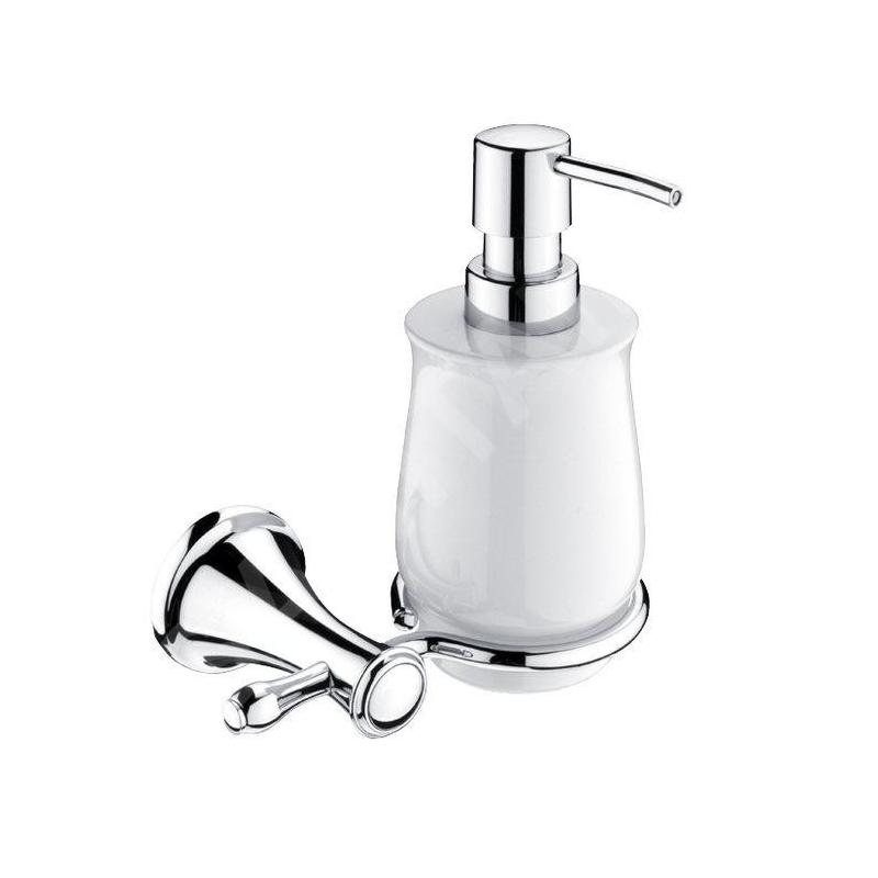 Nimco Lada - Distributeur de savon avec support, blanc/chrome LA 19031K-26