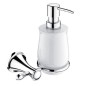 Nimco Lada - Distributeur de savon avec support, blanc/chrome LA 19031K-26