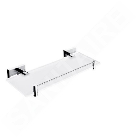 Nimco Keira - Etagère avec parc, 30 cm, verre dépoli/chrome KE 22091BX-30-26