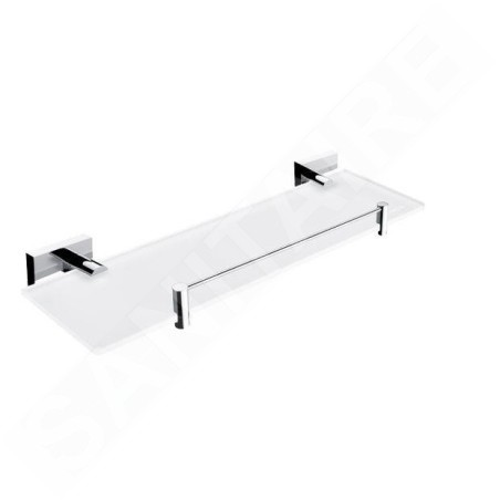 Nimco Keira - Tablette avec parc, 40 cm, verre dépoli/chrome KE 22091BX-40-26