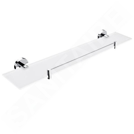 Nimco Unix - Tablette, longueur 600 mm, verre dépoli/chrome UN 13091BX-60-26