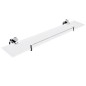 Nimco Unix - Tablette, longueur 600 mm, verre dépoli/chrome UN 13091BX-60-26