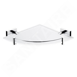 Nimco Keira - Tablette d'angle, verre dépoli/chrome KE 22091RBX-26