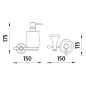 Nimco Lada - Distributeur de savon liquide, blanc/cuivre LA 19031K-80